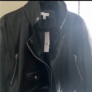 Faux Leather Biker Jacket TOPSHOP